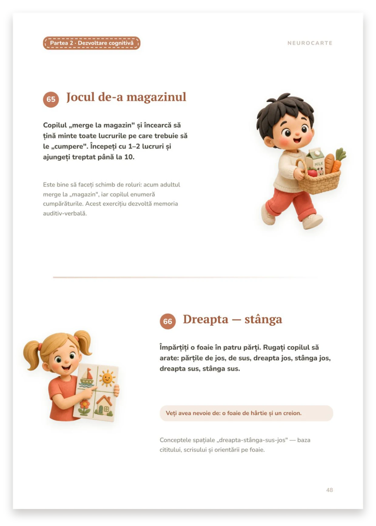 Jocul de-a magazinul, Dreapta — stânga